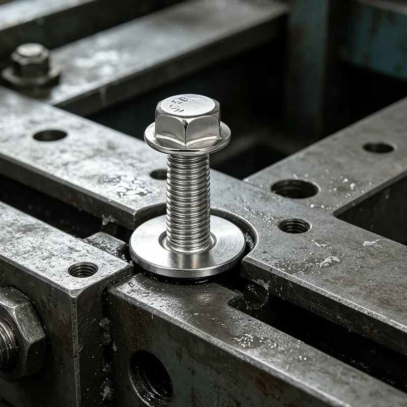 Stainless Steel Hex Flange Bolt Din 6921 Full Thread